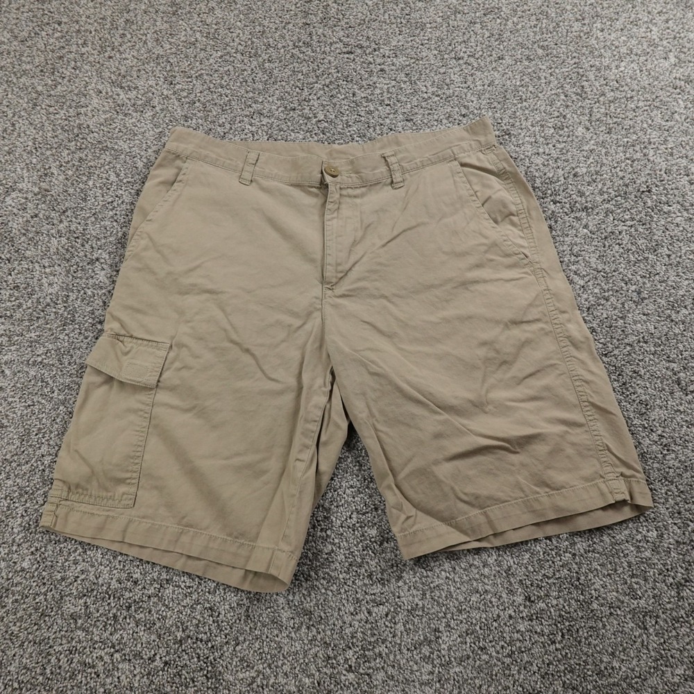 Columbia Shorts Mens 34 Brown Beige Tan Cargo Utility Hiking Fishing Outdoor